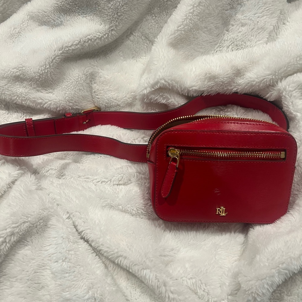 Lauren Ralph Lauren Red Belt Bag